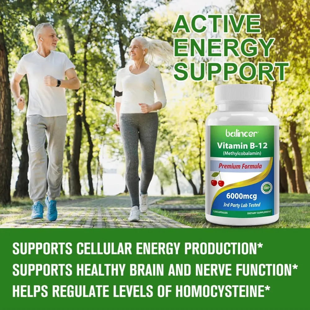Vitamin B12 - Improve Mood Improve Brain Strengthen Nervous System Increase Energy Promote Metabolism Maintain Heart Health — image 6