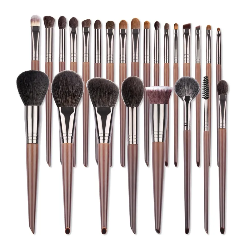 OVW Makeup Brushes Set 24pcs Natural Goat Hair Powder Foundation Contour Blending Eyeshadow Eyeliner Makeup Tools maquillaje