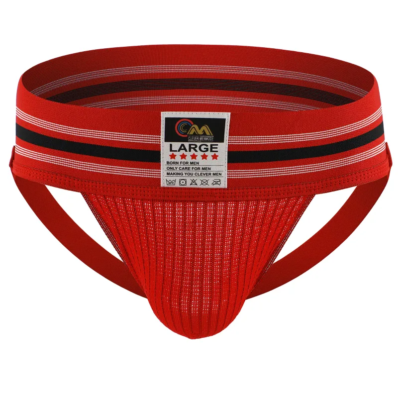 Men Underwear Athletic Jock Strap Supporter Classic Thong Elastic Wide Waistband Underpants Breathable Jockstrap Sexy Lingerie — image 36