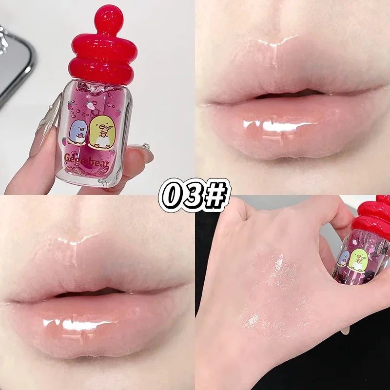 Lips Care Plant Essence Transparent Gloss Lip Oil Plump Moisturizing Lip Balm Exfoliating Fruit Flavor Lip Gloss Beauty Cosmetic — image 10