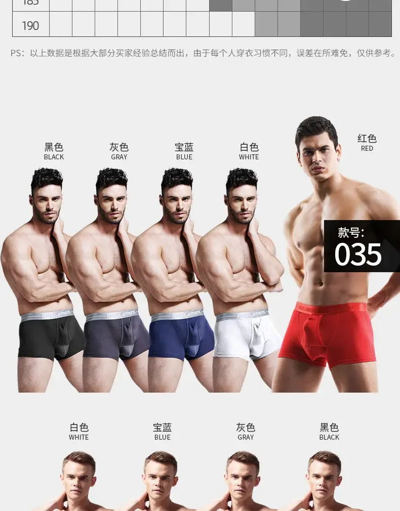 L-5XL tamanho grande masculino varicocele roupa interior suporte testículo escrotal bolsa dupla boxer cabo espermático separação de bala underpant — image 1