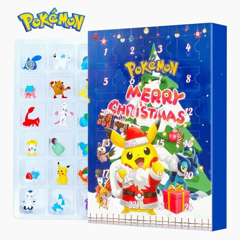 Pokemon Figure Christmas Halloween Advent Calendar Gift Kawaii Pikachu Anime Figural Action 24Pcs Set Model PVC Toys — image 3