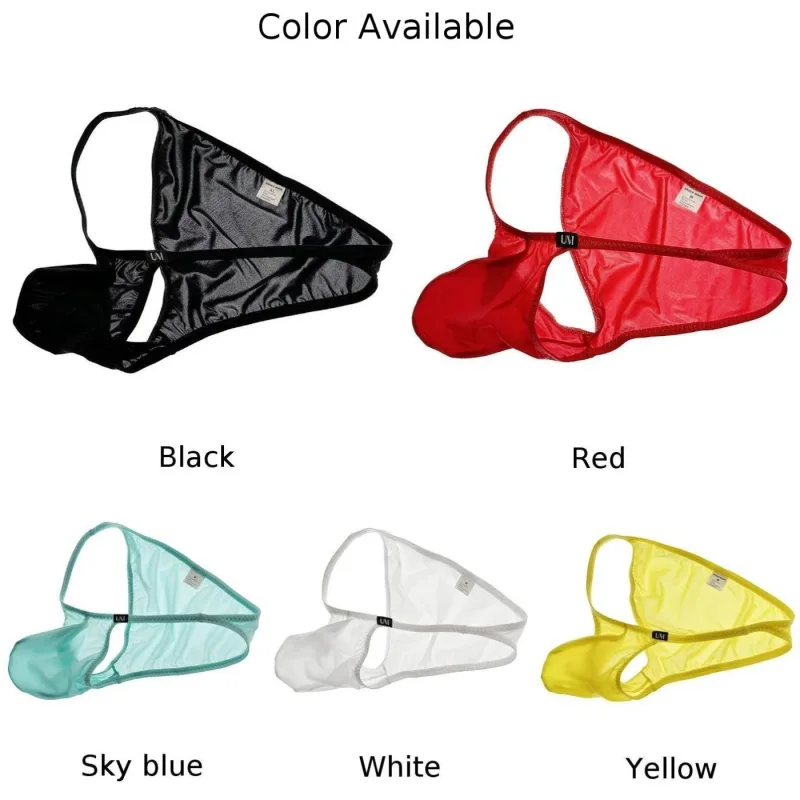 1pc Men's Ultra Thin Breathable Thongs G-Strings See Through Low Waist Lingerie Panties U-convex Pouch Underwear Man Briefs — image 9