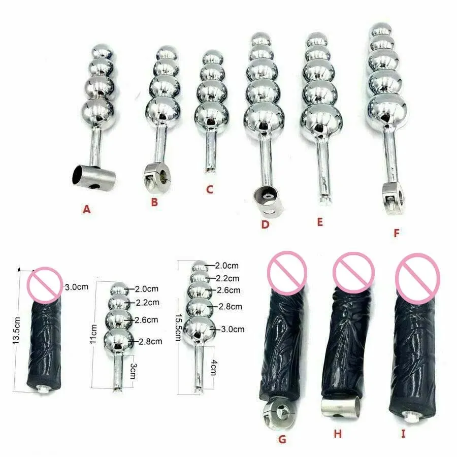 Metal/Silicone Chastity Belt Accessories Anal Vaginal Plug Detachable Anus Toys Adult Sex Toys For Men Women Butt Beads Dildo — image 1