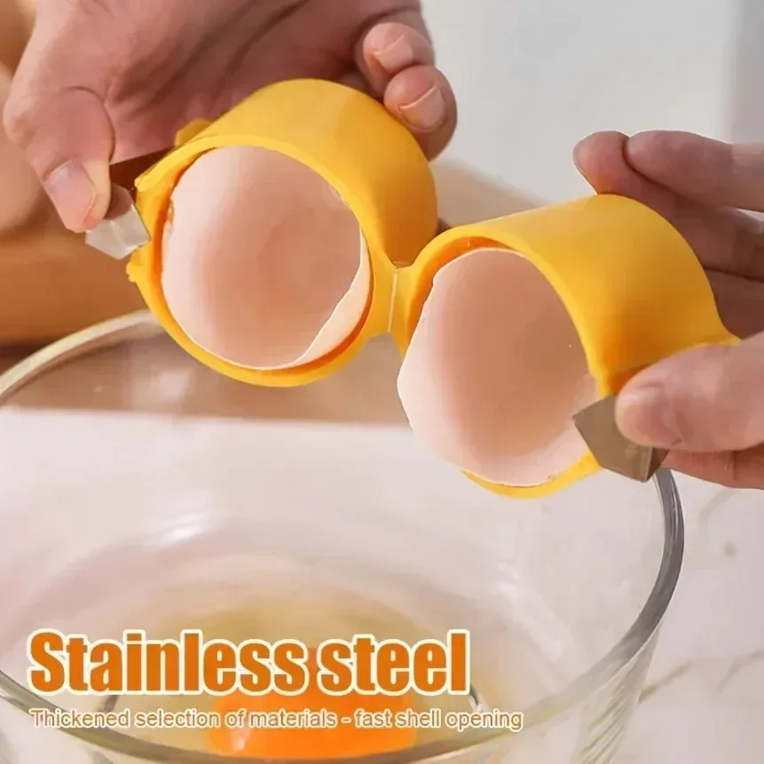 1/3pcs-New Egg Shell Opener Press Egg Shell Separator Portable Egg Opener Kitchen Handheld Egg Shell Crusher Household — image 4
