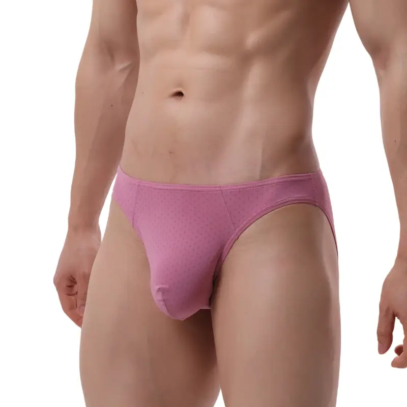 Quick Dry Briefs for Men Sexy Underwear Big U Pouch Mens Briefs Underpants Mesh Breathable Ropa Interior Hombre Slips Cuecas — image 4