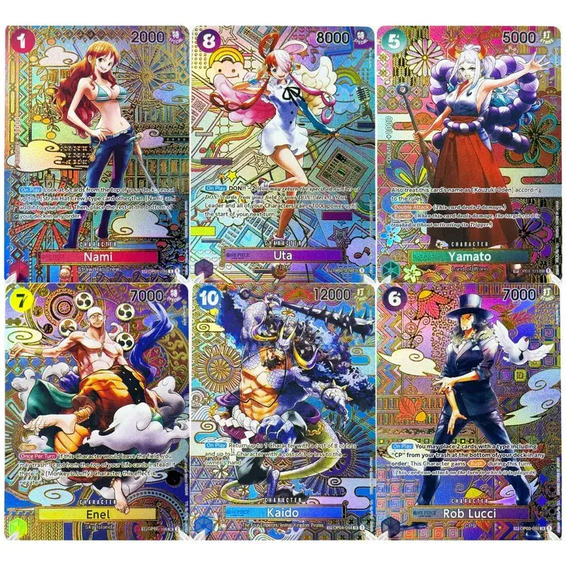 Komplet sæt One Piece Card Game SP sjældent kort komplet samling Højkvalitets DIY Replica Anime Foil Proxy Card [engelsk/japansk]
