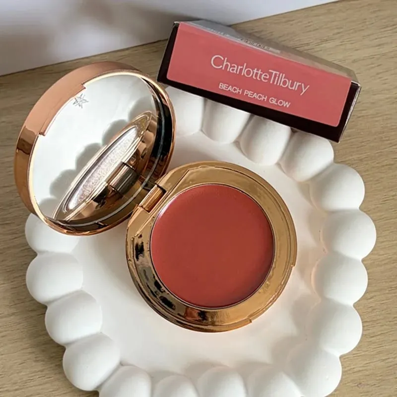 CT Lip Cheek Dual-use Blusher Cream Two Color Highlight Powder Waterproof Blusher and Two-color Highlights Blusher Cosmetics — image 9