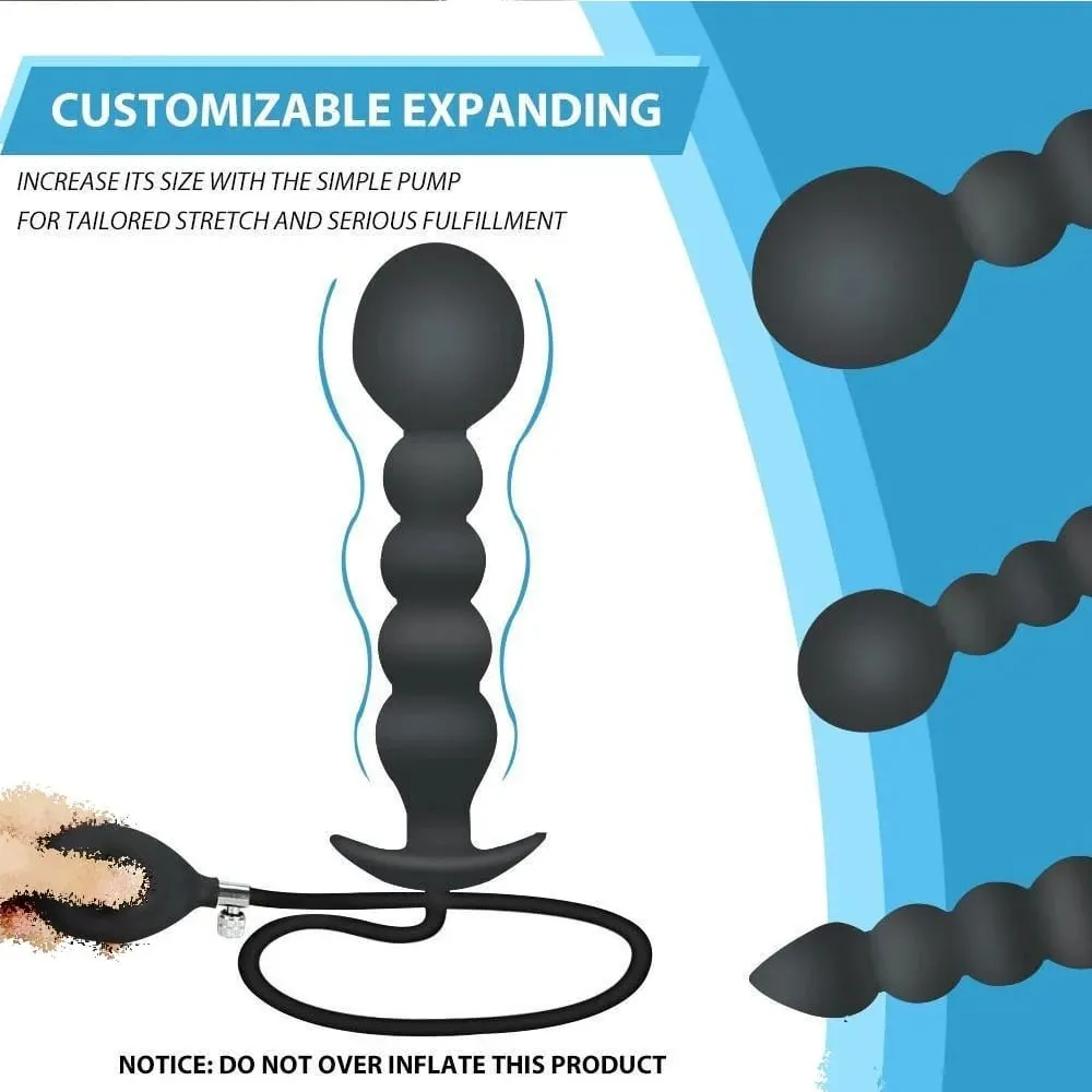 Inflatable Anal Dildo Plug Expandable Butt Plug with Pump Sex Toys for Women Men Anal Dilator Massager Adult Products — image 6