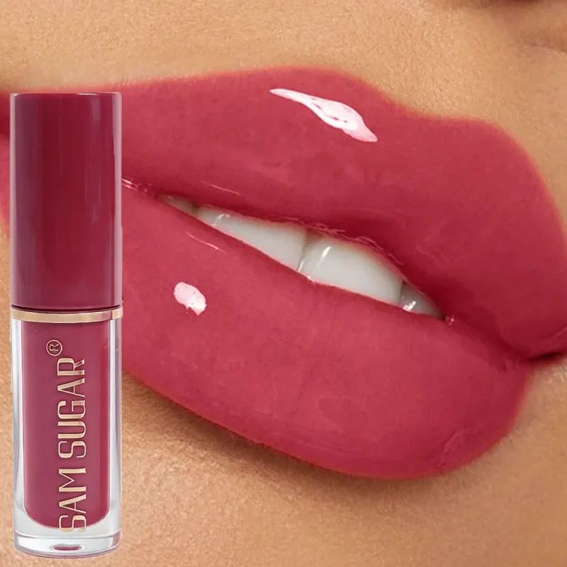 Long Lasting Plumping Lip Gloss Moisturizing Waterproof Non Stick Cup Water Gloss Liquid Lipstick Mini Lip Gloss Makeup Cosmetic — image 8