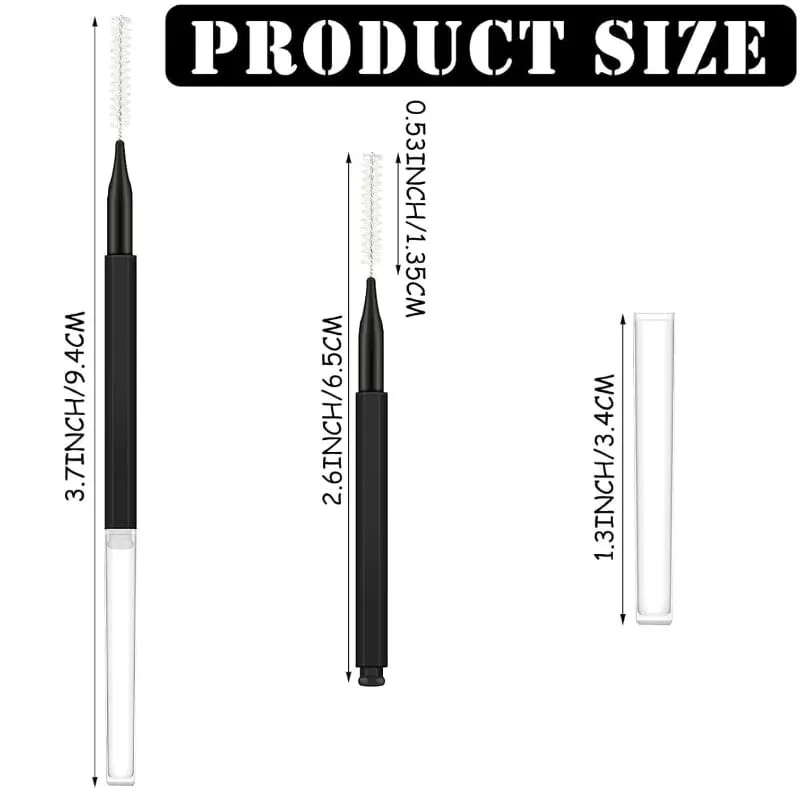 5/10/50PCS Mini Eyebrow Brush Brow Perm Brush Disposable Brow Lifting Brushes Bendable Micro Eyelash Brush Applicators Tools — image 6