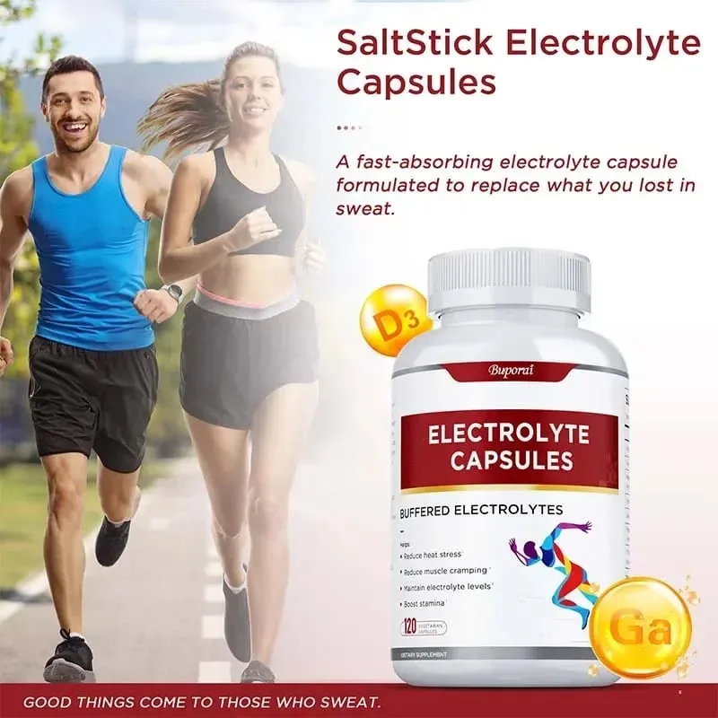 Electrolyte Capsules - Supports Electrolyte Balance Relieves Stress Supplements Sports Nutrition Improves Endurance Non-GMO — image 6