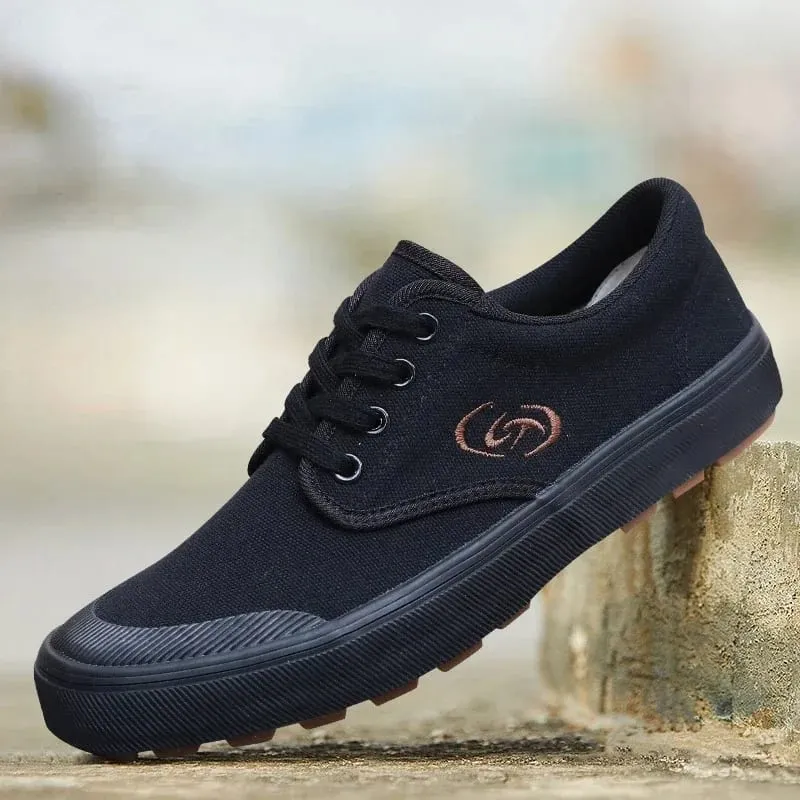 Outdoor Working Shoes for Men Non-slip Wear-Resistant Men's Vulcanized Shoes Mesh Breathable Rubber Shoes Men Training Sneakers — image 1