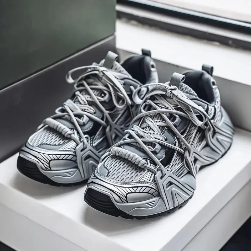 Sneakers for Men Chic Breathable Anti Slip Mesh Sneakers Men Light Comfort Outdoor Casual Thick-soled Sneakers Zapatillas Hombre