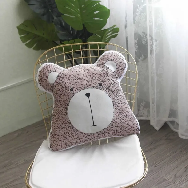 INS Nordic Cute Animals Plush Toys Bear Deer Fox Sofa Pillow/Cushion Children Room Decor Nursery Kids Room Baby Birthday Gifts — image 22