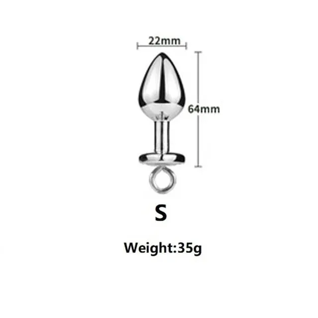 Small Size Metal Anal Beads Butt Plug Mini Rainbow Rose gold Butt Plug Crystal Jewelry Trainer Anal Dildo Masturbation Sex Toy — image 23