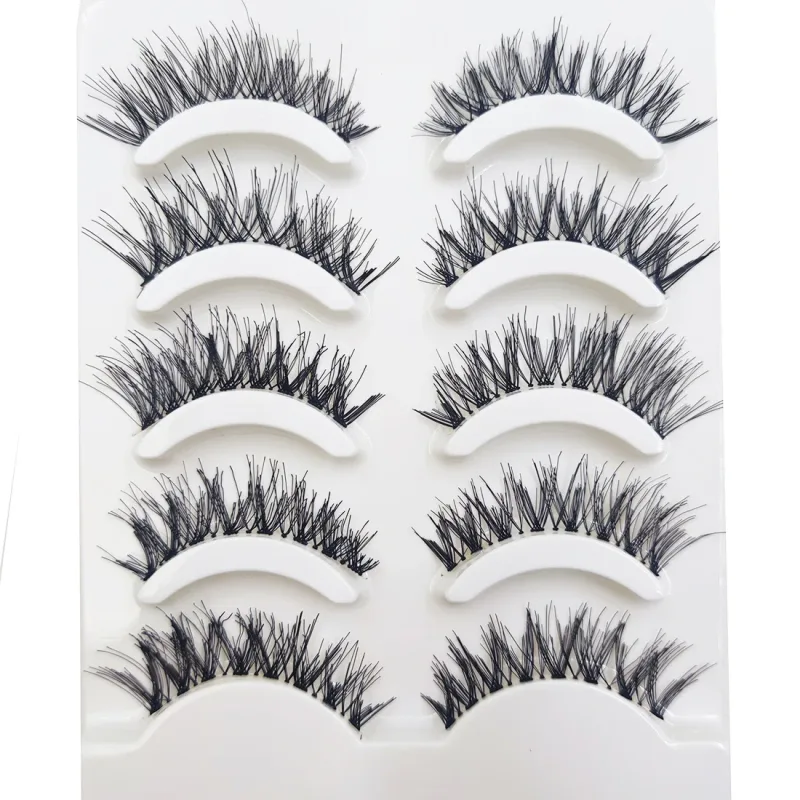 NEW Eyelash 3D Natural Mink False Eyelashes Makeup Fake Eye Lashes Faux Cilios Make Up Beauty Tools 5 Pairs — image 15