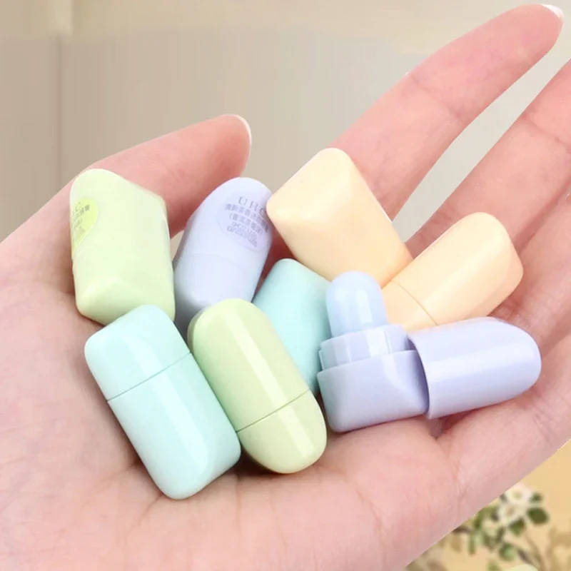 2pc Cute Fresh Tea Lip Balm Lip Oil Moisturizing Clear Transparent Lipstick Base Hydrating Natural Plant Anti-Cracking Lip Care — image 5