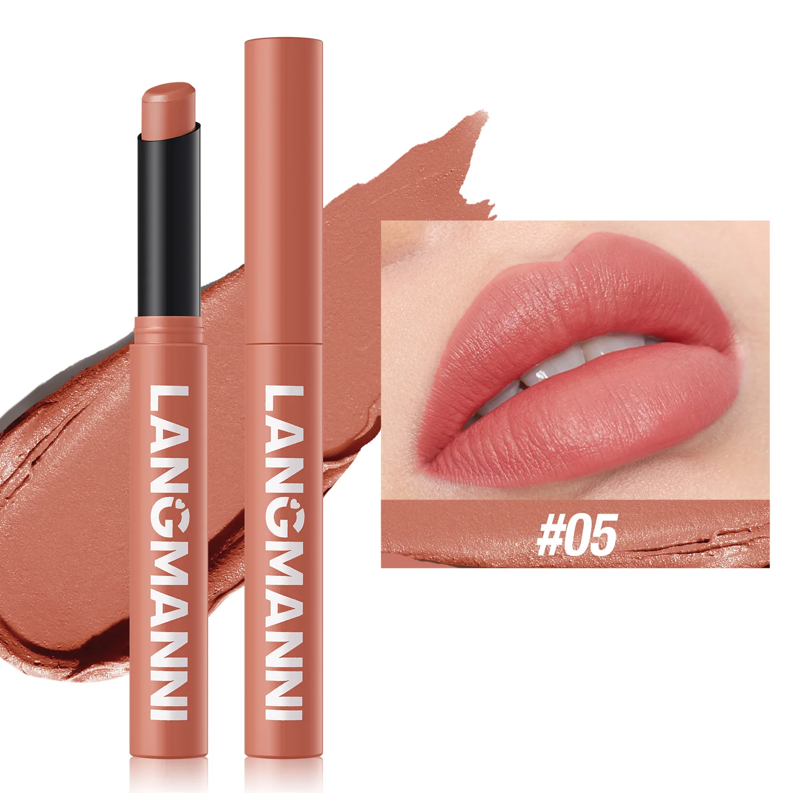 New Rotating Velvet Matte Lipstick Long Lasting Waterproof Lipstick Non-Stick Cup Lip Stain Tint Cosmetics Pencil Liner Makeup — image 10