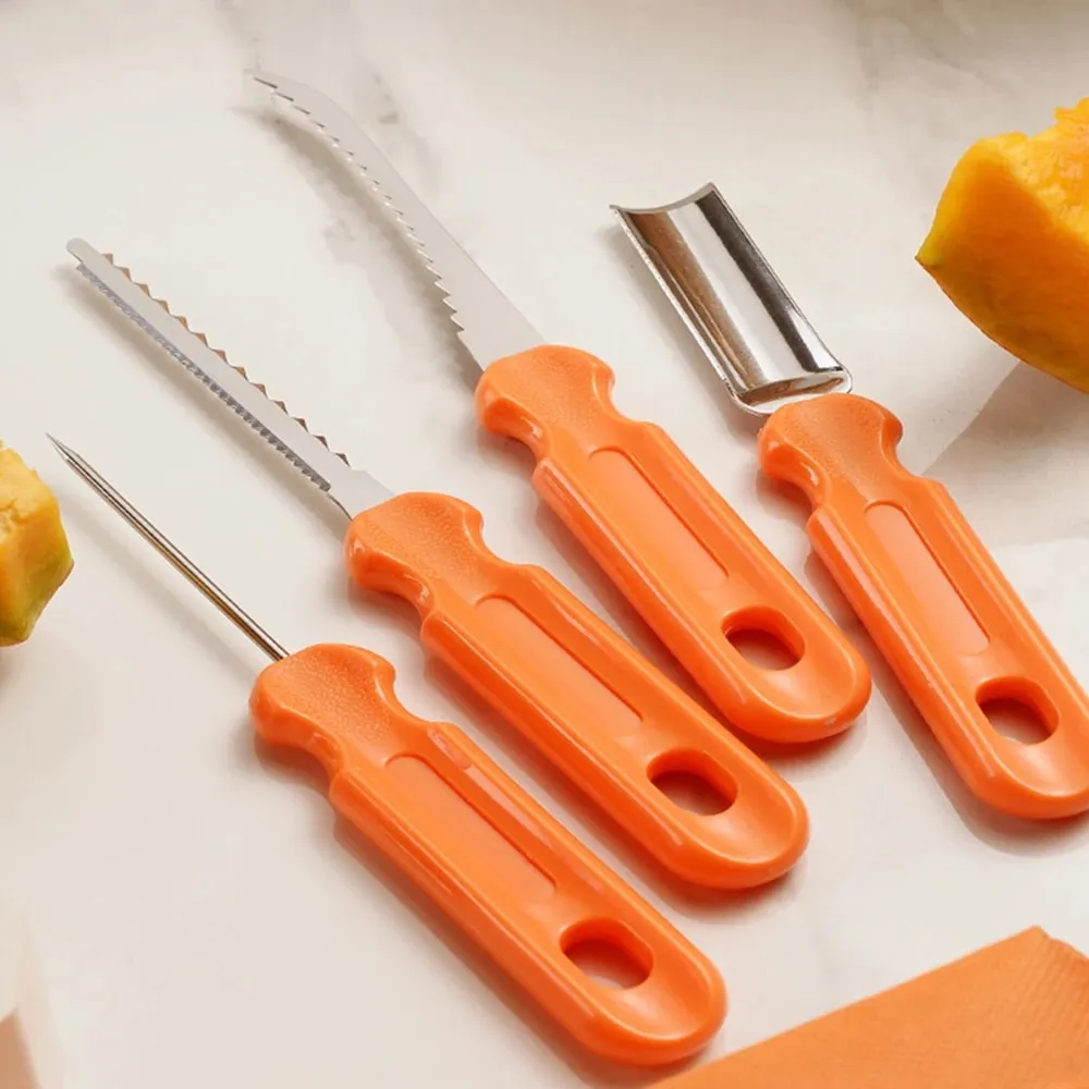 7pcs/Set Halloween Stainless Steel Pumpkin Carving Tools Kit Professional Pumpkin Carving knife Set With Storage Bag — image 10