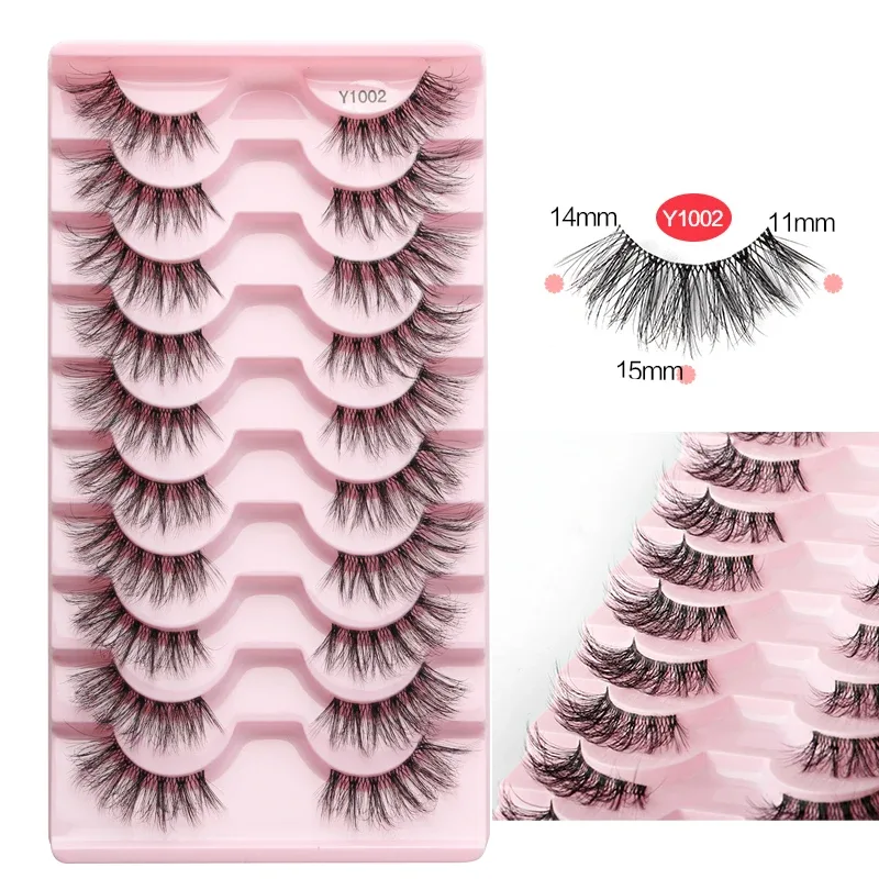 Một Nửa Mi Mắt Mèo Hàng Mi 3D Tự Nhiên Có Cánh Cấp Mắt Kéo Dài Hàng Mi Mắt Cáo Hàng Mi Giả Chồn Hàng Mi Trang Điểm — image 26