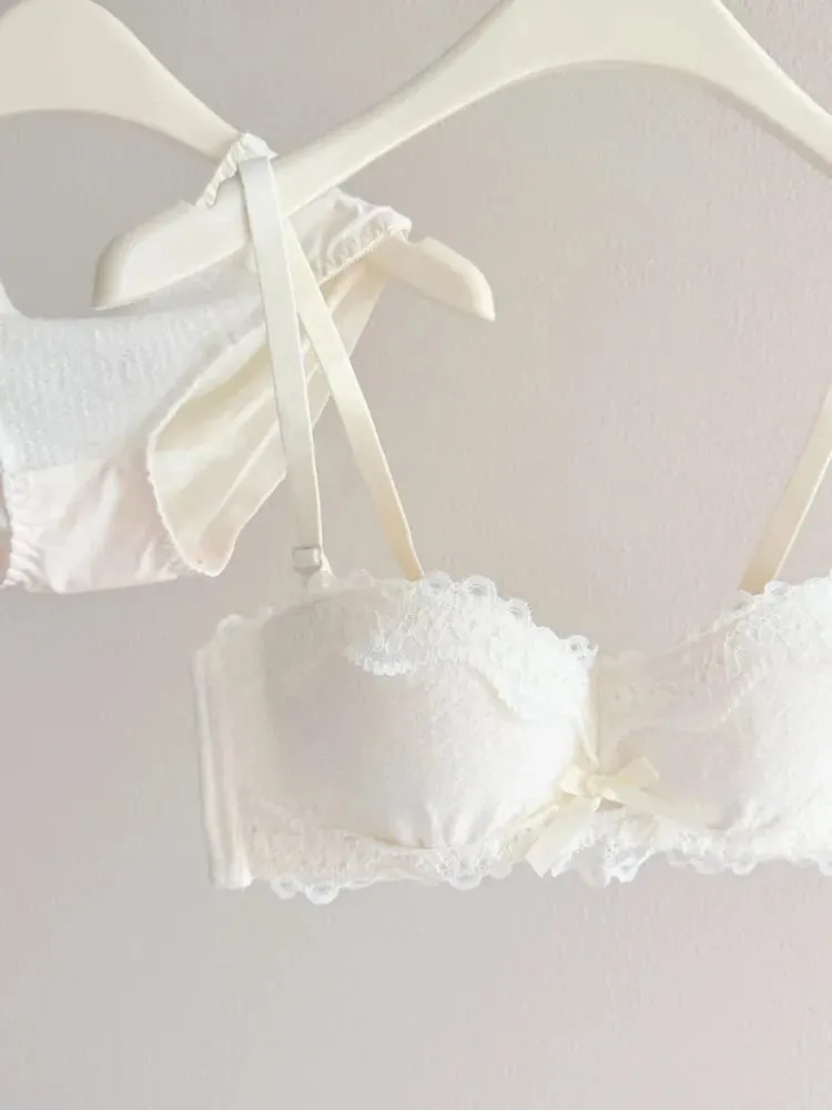 Ren Gợi Cảm Bộ Có Đệm Dày Nhỏ Nâng Ngực Định Hình Nửa Áo Cúp Ngực Che Khuyết Điểm Ngắn Dùng Thân Thiết Quần Lót — image 3