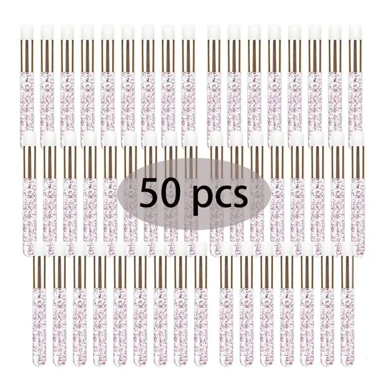 50Pcs 전문 소프트 래쉬 확장 샴푸 브러쉬 딥 클렌징 속눈썹 눈썹 코 필 케어 살롱 미용 용품 도구 — image 11