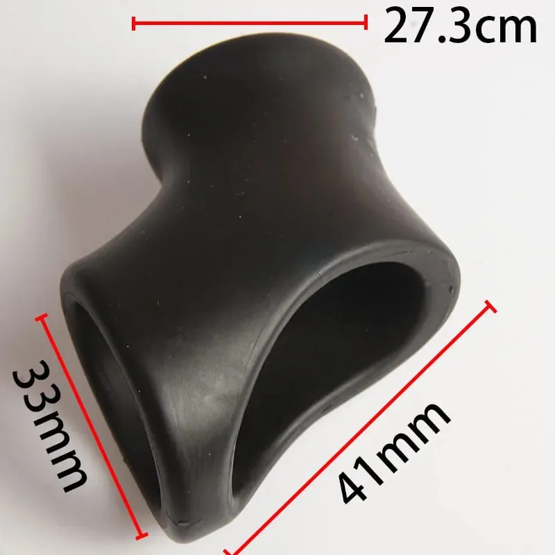 Penis Cock Ring Silicone Ball Stretcher Cockring Penisring Scrotum CBT Tug Sex Delay Ejaculation Toys BDSM Bondage Erection Men — image 6