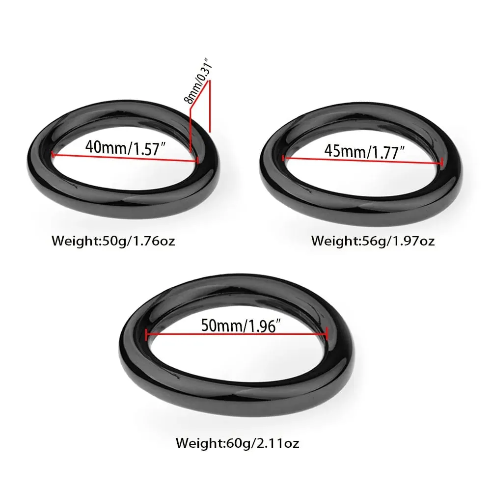Metal Penis Ring Sex Toys For Men Sexual Penis Lock Delay Ejaculation Cock Ring Stretcher Erection Adults 18 Penician Rings — image 4
