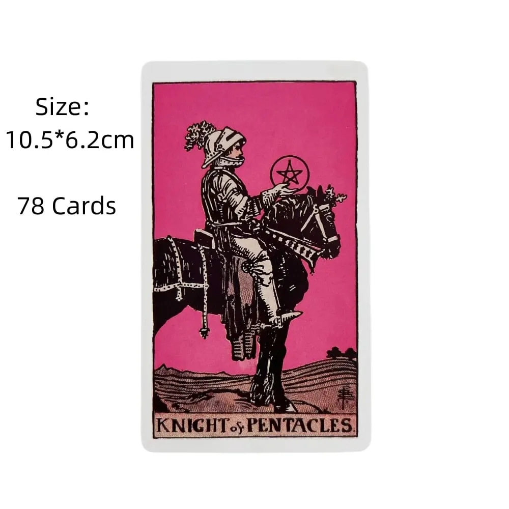 Rider 78pcs Tarot Cards Deck Set for Beginners,Prophecy Divination Deck Family Party Game Tarot Cards Deck — image 2