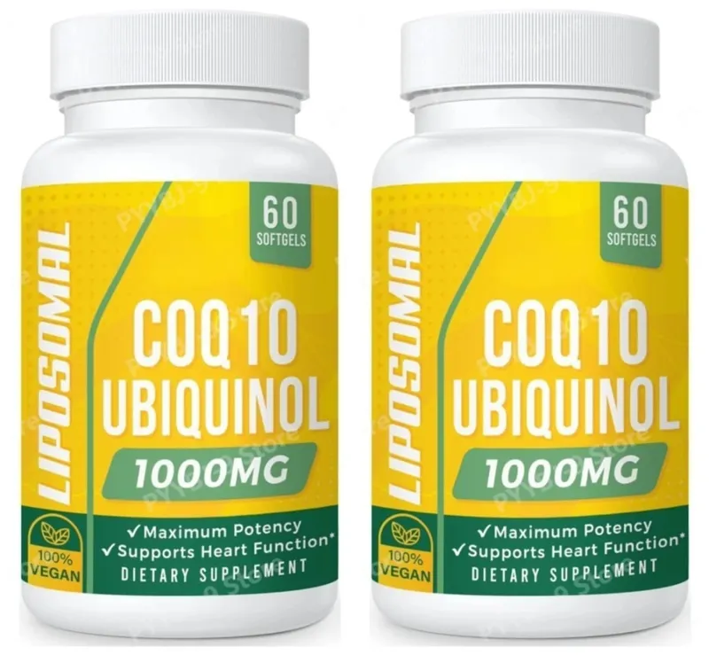 CoQ10 Ubiquinol 1000mg Vegan Softgels 60 Ct Liposomal High Absorption Coenzym Q10 for Hjerteenergi Antioxidant Daglig støtte — image 9