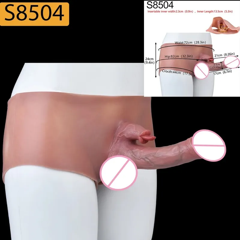 Strap-On Lifelike Penis Cover насадка на член Large Hollow DildoPants Intimate Adult Sex Toy for Couples Sex — image 28
