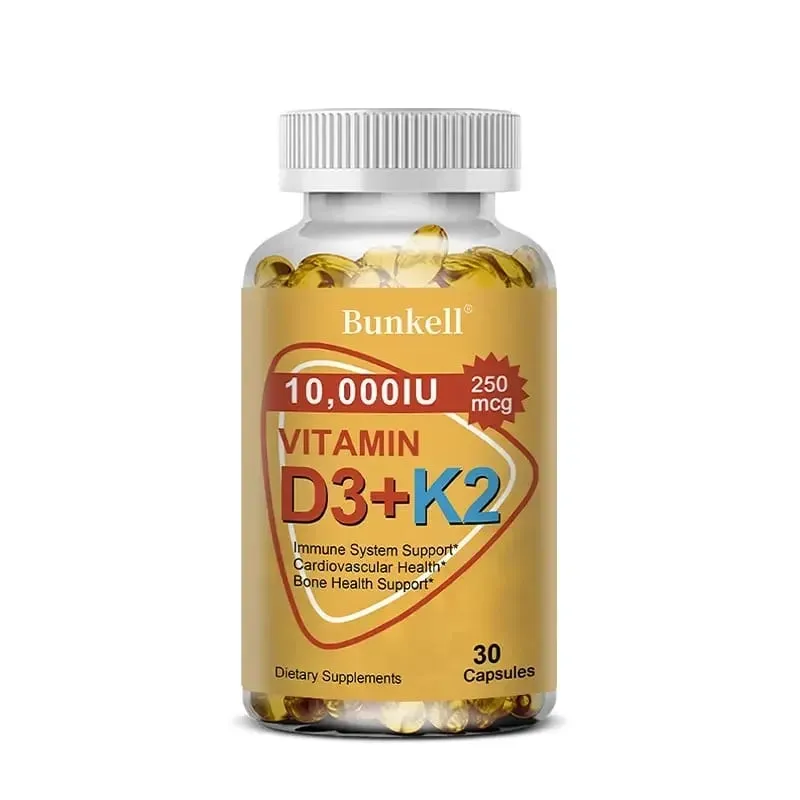 Bunkell Vitamin D3 + K2 with Coconut MCT Oil Vegan D3 10000 IU with K2 200 Mcg for Bone & Immune Health Non-GMO Gluten-Free — image 8
