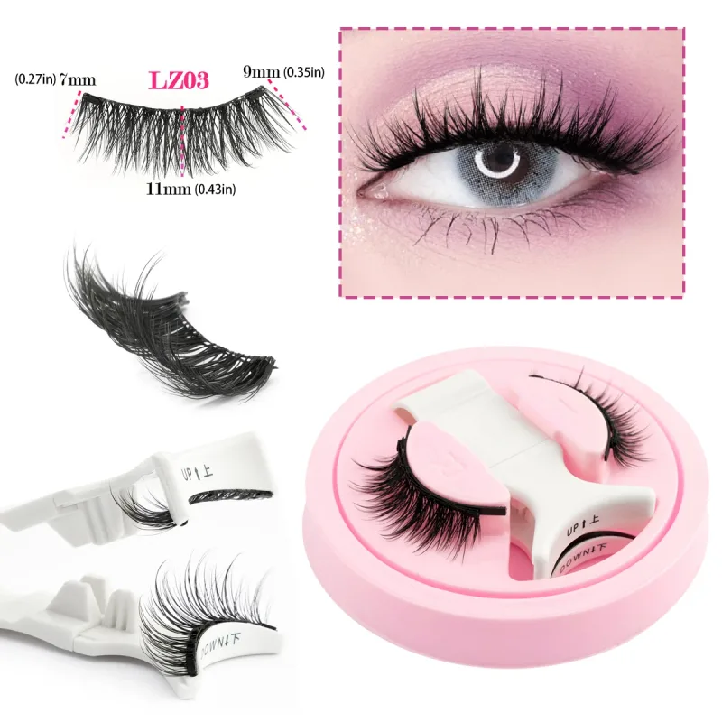 Magnetic Eyelashes 1Pair No Glue Needed 3D Natural Wispy Fake Lashes With Clip Reusable Women Beauty Eye Makeup — image 17