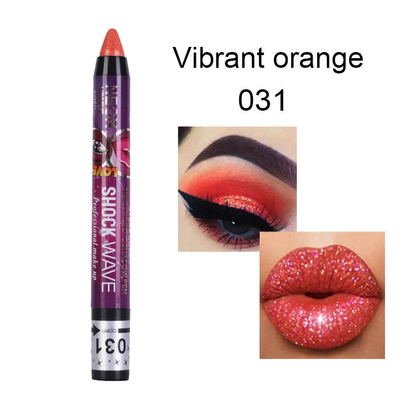 2 In 1 Eyeshadow Lipstick Stick Pencil Waterproof Glitter Matte Eye Shadow Makeup Pigment Eyeshadow Pen — image 35