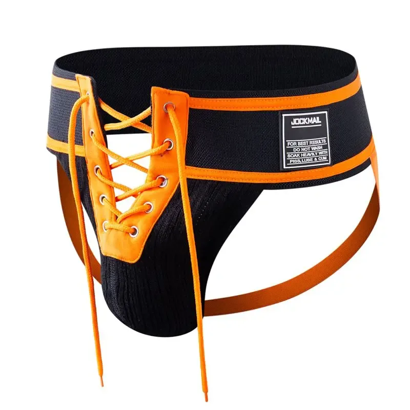 Jockmail Sexy Men Underwear Briefs Jockstrap Bare Buttocks Panties Gay Male Panties Shorts Bulging Bag Soft Underpants Cueca — image 4