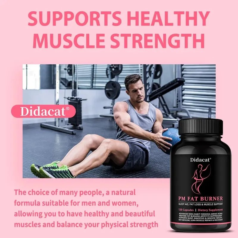 Fat Burner Supports Muscle Digestive Health Healthy Weight Loss Suppress Appetite Diet Nutritional Supplement for Sleep Aid — image 4