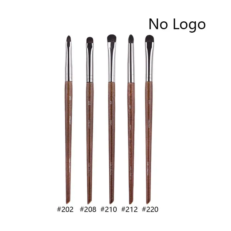 5pcs/set Natural Wood Eyeshadow Makeup Brushes Eye Detail Make Up Brush Concealer Crease Smudge Cosmetic tools Set Thin liner — image 9