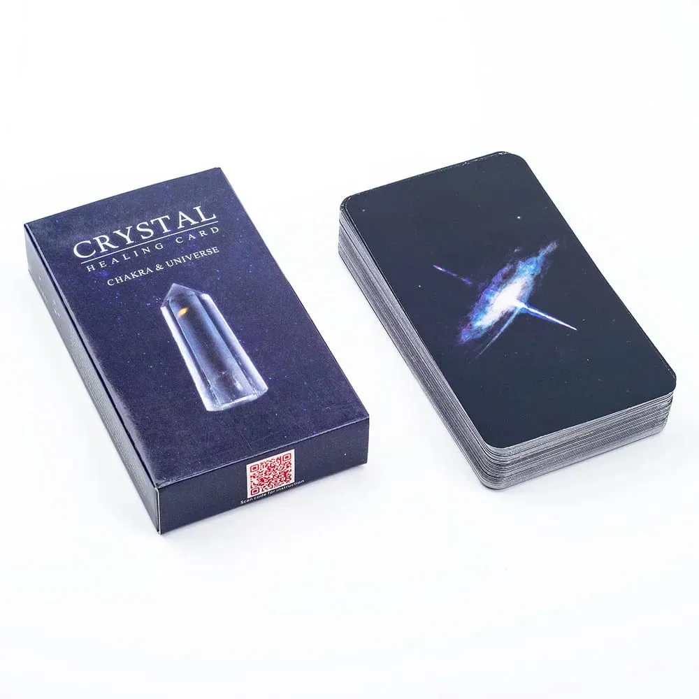 Crystals Healing Cards 60-Card Deck with Crystal Zodiac and Oracle Cards for Fate Divination Prophecy Family Party Board Games — image 4