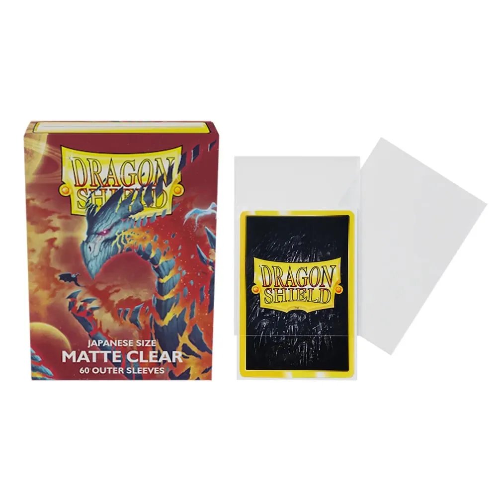 60PCS/BOX Matte Clear Japanese Size Dragon Shield Card Sleeves Used for YGO Game Cards Cover Perfect for YGO Game Card — image 1