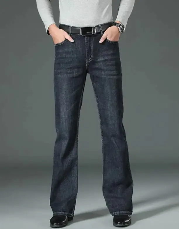 Men's Flared Jeans Loose Men Big-Leg Jeans Men Flared Pants Boot Cut Leg Designer Classic Jeans Multiple Styles Size 28-40 — image 6