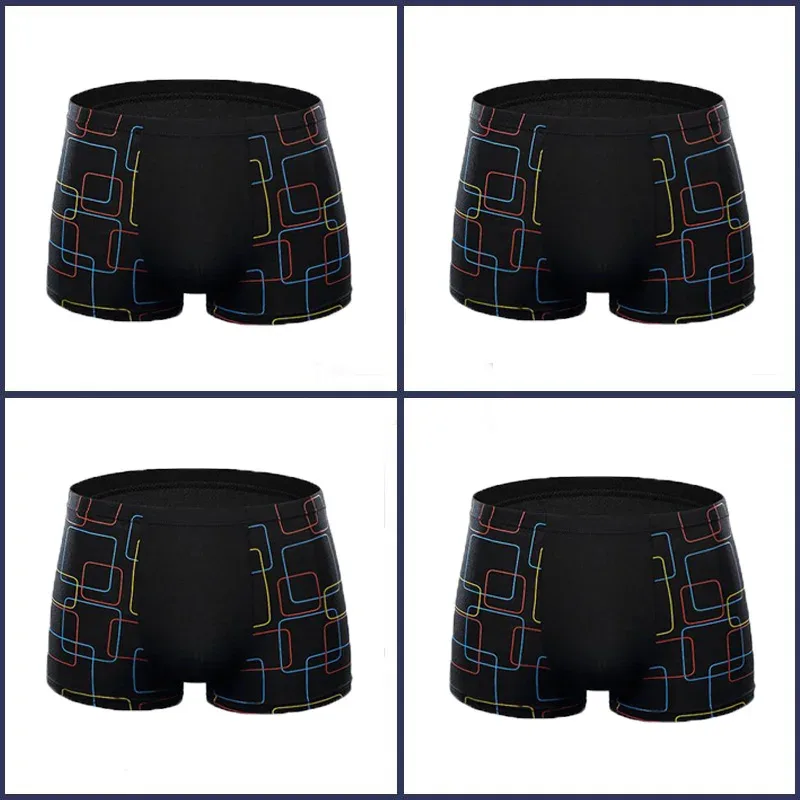 4PCS Mens Boxer Shorts Modal Underwear Sexy Striped Underpants Breathable Boxers Bamboo Fiber Panties Male Plus Size XXL-7XL — image 22