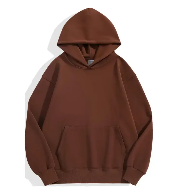 DIY Custom Your Brand LOGO 500GSM Heavy Weight New Autumn Winter Casual Thick Cotton Men's Top Solid Color Hoodies Sweatshirt — image 11
