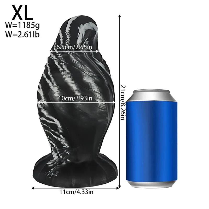 Enorme spina anale spessa Grande ventosa Butt Plug Fantasia in silicone Dilatatore allungamento anale espansore Giocattoli adulti del sesso per donne uomini