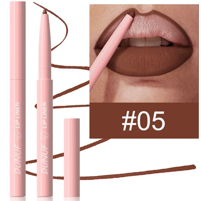 Multi Color Matte Lip Liner Crayon Velvet Waterproof Lip Pencil for Outline & Fill Lips Long Lasting Non Stick Lip Makeup