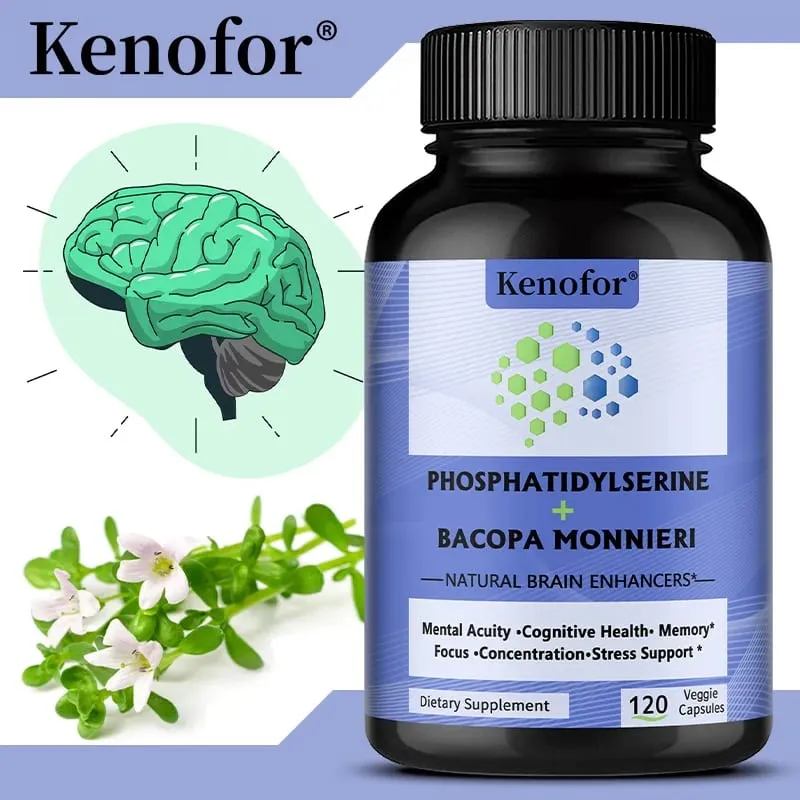 Phosphatidylserine Supplement with Bacopa Monnieri Brain Supplement Supports Healthy Thinking Memory Creativity — image 1
