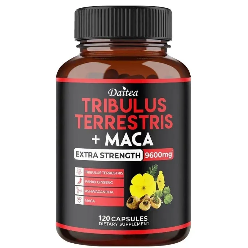 Daitea Tribulus + Maca Extract Capsules - Extra Strength 9600 Mg - Energy Endurance & Natural Energy Non-GMO — image 8