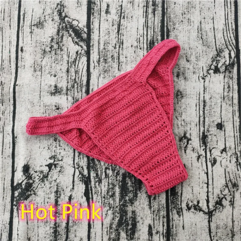 Hot Men Women Breathable Underwear Hand Crochet Low Rise Gstring Swimming Sunbathing Thong Sissy Panties Трусы Мужские — image 30