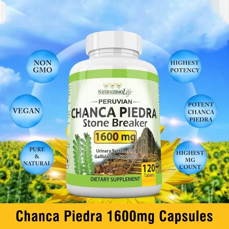 Chanca Piedra 1600mg - Kidney Support Supplement Clears Kidney Stones and Gallstones — image 4