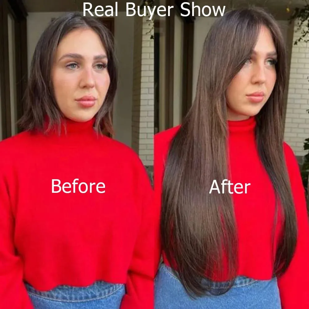 Brown Invisible Twin Tabs Hair Weft Human Hair Extensions Straight Inject PU Hole Weft Microlinks XO Weft Blonde 10pcs/Pack — image 5